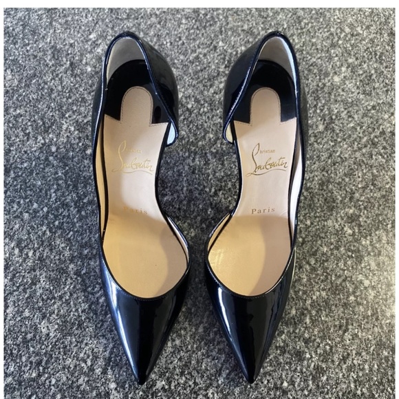 Black Christian Louboutin 36.5 Iriza 85mm barely used! - Picture 1 of 15
